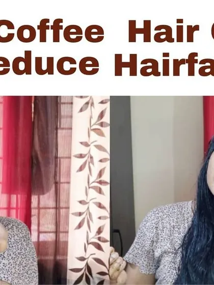A simple 3-step coffee hair care routine to reduce hair fall. Coffee is a great ingredient for stimulating the scalp.