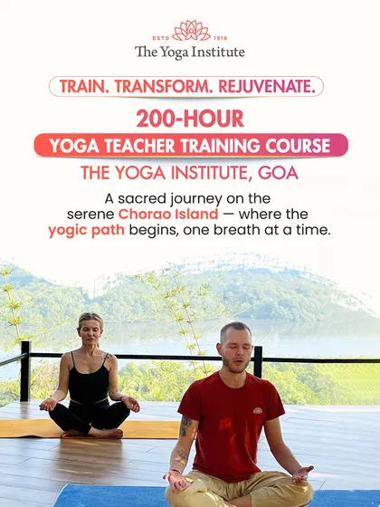 Imagine starting your yogic path on the serene Chorao Island in Goa. Our 200-hour Yoga Teacher Training Course is a sacred journey to train your body, transform your mind, and rejuvenate your spirit, one breath at a time.