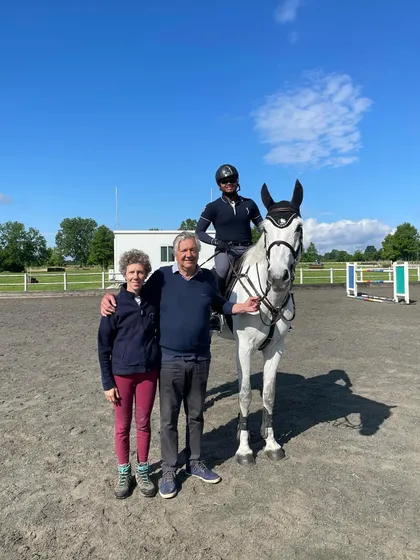 We believe in global exposure. Our riders are pictured here during a training session in Milan, Italy, with Italian Olympic eventing rider Susanna Bordone, one of the international opportunities we provide.