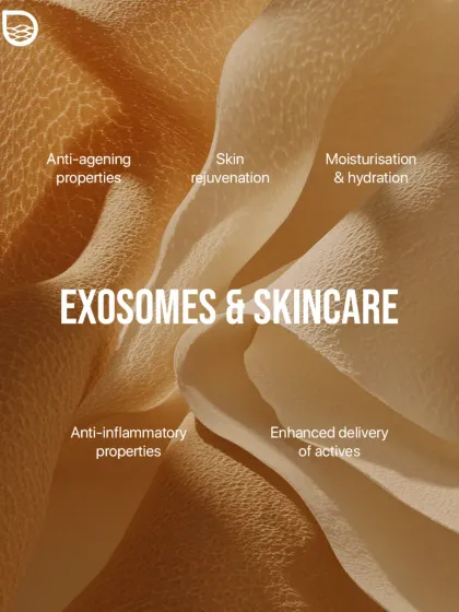 Exosomes represent the future of skincare. These powerful messengers enhance the delivery of active ingredients and have anti-inflammatory and anti-aging properties for smarter skin regeneration.