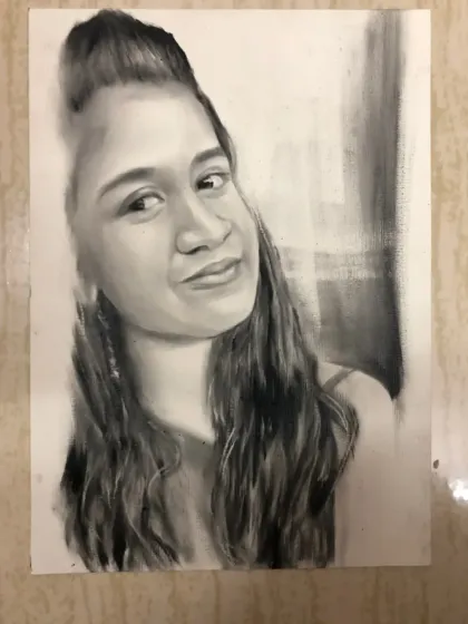 Realistic Charcoal & Dry Brush Sketches photo 12