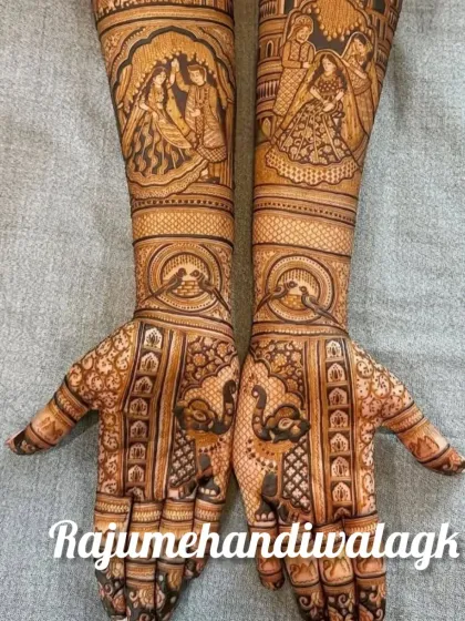 Raju Mehendi - Bridal Mehendi Custom Portraits: Your Story on Your Hands photo 50