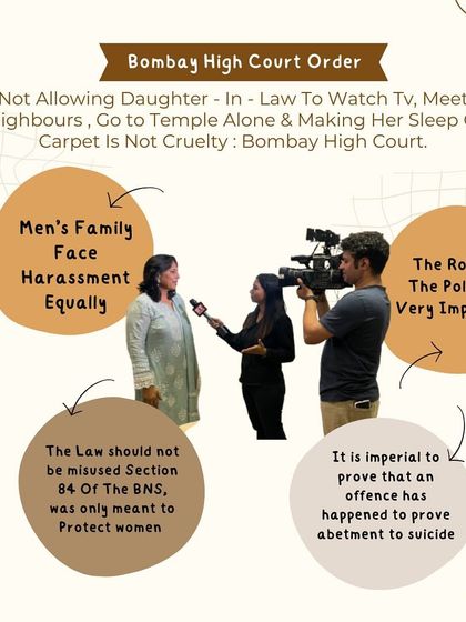 This graphic summarizes my view on a Bombay High Court ruling that certain household restrictions do not amount to legal cruelty. It is important to distinguish between serious abuse and familial disagreements to ensure that the law is not trivialized and judicial resources are focused on genuine cases of harm.