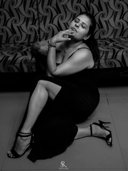 Shweta Nandakumar - Custom & Bespoke Fashion Design Black & White Portraits photo 3