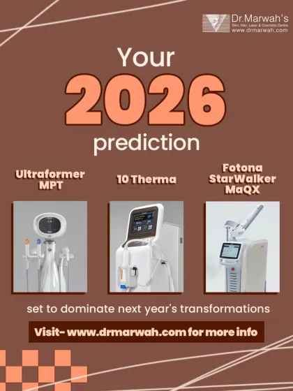 Looking ahead, we predict that advanced, non-invasive technologies will continue to dominate skin transformations. Devices like Ultraformer MPT, 10 Therma, and Fotona StarWalker are set to lead the way in providing more defined and natural-looking results.