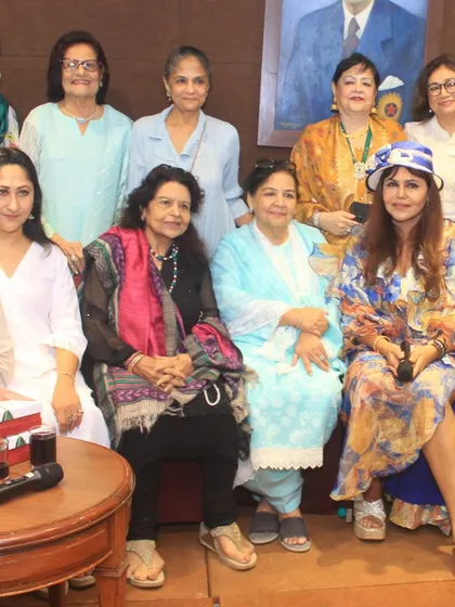 A lovely frame with the talented women who made the Heeramandi panel discussion a memorable event.