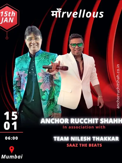 Announcing a show with the amazing Nilesh Thakkar. Collaborating with other great performers always elevates the event.