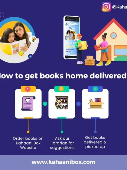 Getting books has never been easier. You can order directly from our website or ask me for personalized suggestions. We'll pack them with love and have them delivered to your home, and even handle the pickup when you're done.
