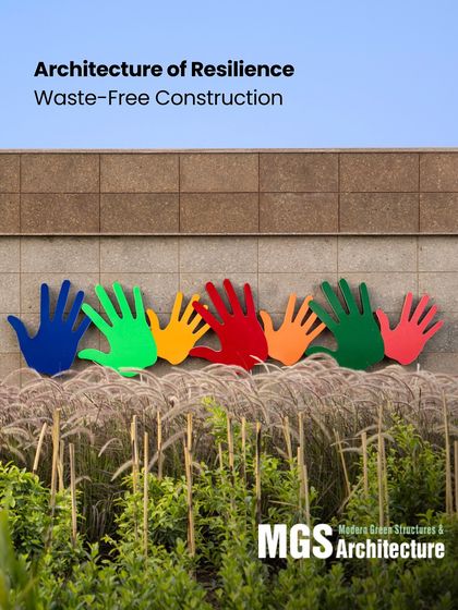 The cover of MGS Architecture magazine featuring an article on waste-free construction. Our firm contributes expert insights to such publications, reflecting on the growing relevance of resilient and responsible design.