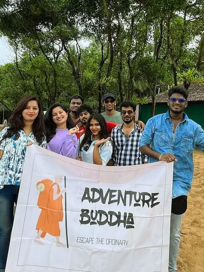Our group at the beach campsite in Gokarna.