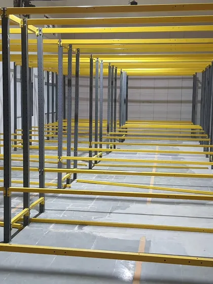 Upgrading our new rental facility with custom-made, heavy-duty storage racks. Proper infrastructure and organization are just as important as the equipment itself for ensuring a smooth and efficient rental process.