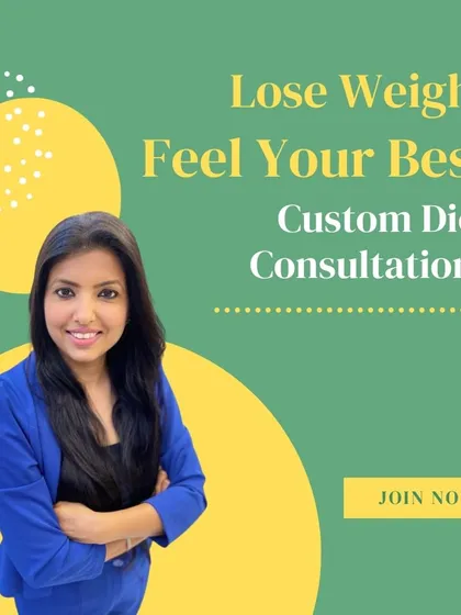 Ready to lose weight and feel your best? I create custom diet plans based on your lifestyle, preferences, and health goals. Let's work together to build a healthy relationship with food.