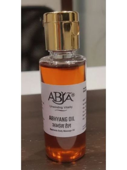 My Abhyang Oil for complete body rejuvenation, designed to relieve fatigue and enhance circulation.