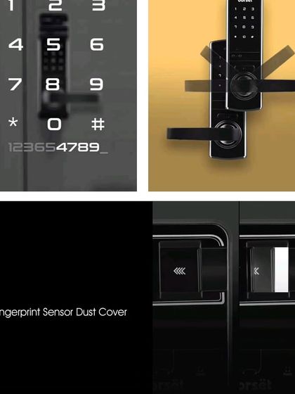 We focus on durability and user-friendly design. This Dorset lock features a dust cover for the fingerprint sensor to ensure longevity and a "fake PIN" feature that allows you to enter random numbers before or after your actual code to protect it from onlookers.