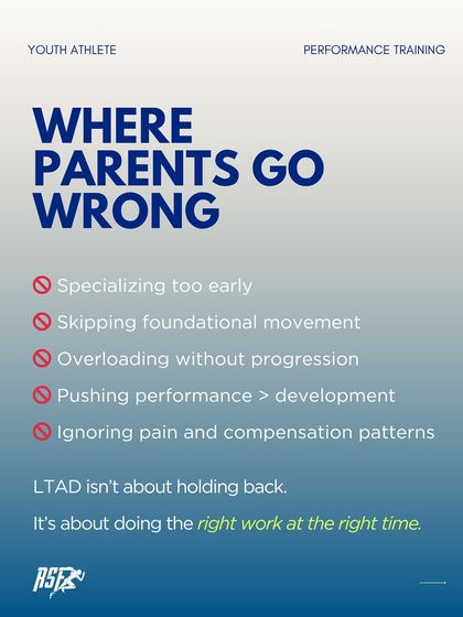 Parents often make common mistakes like pushing for early specialization or ignoring signs of overtraining. My Long-Term Athlete Development (LTAD) model is about doing the right work at the right time to avoid these pitfalls.