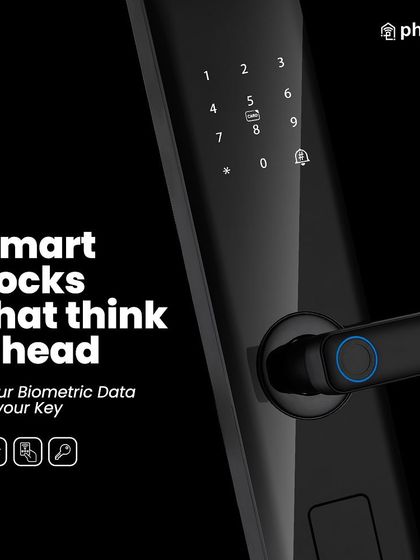 I provide smart locks that think ahead. Your biometric data is your key, a unique identifier that cannot be lost or copied, offering the ultimate in personal security.
