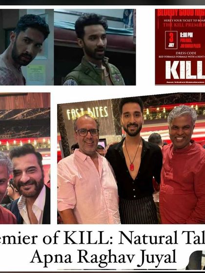 At the premiere of the movie "KILL" to support the talented Raghav Juyal. His performance was stellar, a testament to his natural, heartfelt acting.