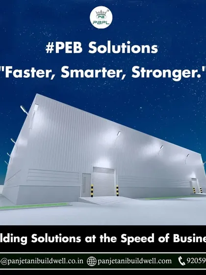 Our PEB solutions are faster, smarter, and stronger. This sleek, modern industrial building demonstrates our ability to deliver building solutions at the speed of your business.