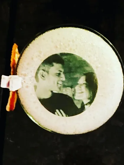 We love adding personal touches to make your day truly special. Here's a unique offering where we print a photo of the happy couple directly onto the cocktail foam, creating a memorable and shareable moment for everyone.