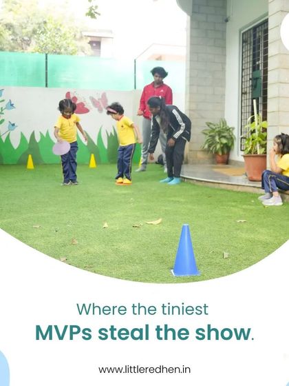 In our outdoor play area, even the tiniest MVPs steal the show. I believe that sports and games are essential for development, teaching children about teamwork, coordination, and the joy of being active.