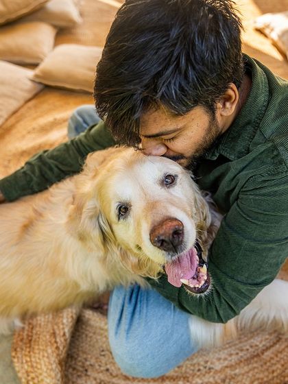 A close-up of Zuko receiving a loving kiss on the head from his dad. The pure joy on Zuko's face is a beautiful sight to behold.