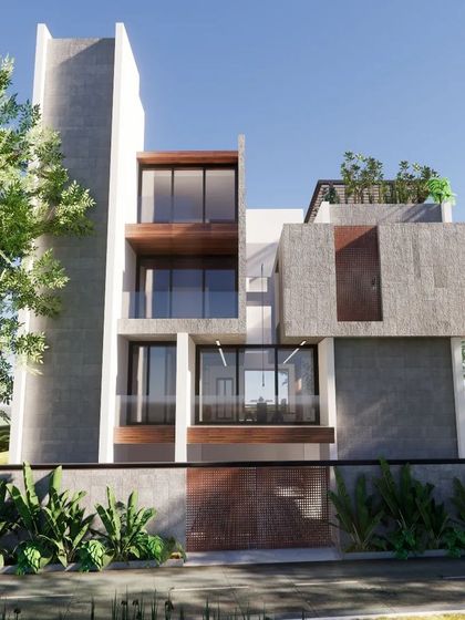 Sandesh Architects - Residential Architecture & Design Facades with Modern Geometry photo 22