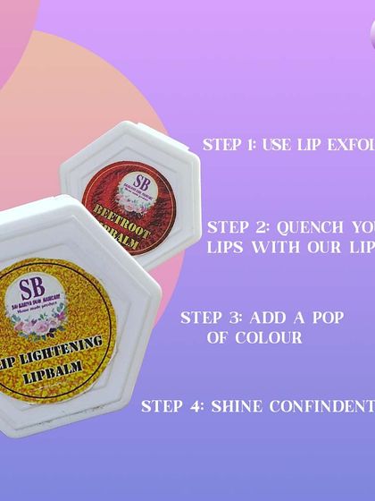 Perfecting your pout in four simple steps: use a lip exfoliator, quench your lips with my hydrating lip balm, add a pop of color, and shine confidently.