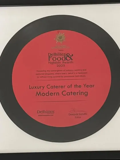 I am humbled and proud that we were named 'Luxury Caterer of the Year'. This award from Delhiites Food & Nightlife Awards is a recognition of our commitment to culinary excellence and creating refined dining experiences.