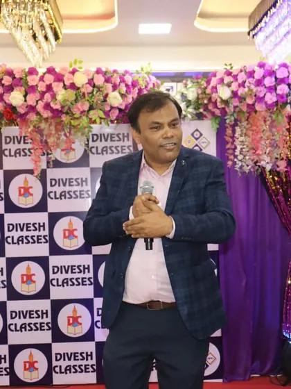 Prof. Parab addressing the students. We believe in direct interaction and mentorship, guiding students not just in subjects but also in career choices.