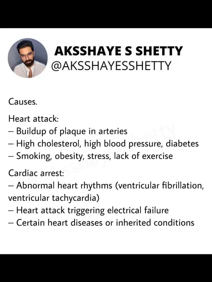 Heart attack and cardiac arrest sound similar but are very different emergencies. Understanding the distinction, what causes them, and the warning signs can be life-saving knowledge.