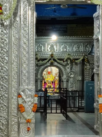 The entrance to the famous Marikamba Temple in Sirsi, a vibrant and important religious center in Uttara Kannada.
