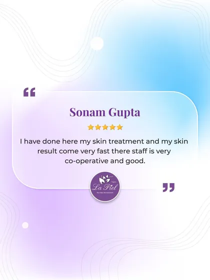 We are thrilled that Sonam is happy with her fast results. Our cooperative and good-natured staff is a key part of the patient experience, and we are glad she felt well-cared for during her skin treatment.