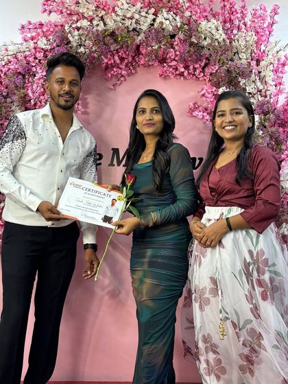 A successful masterclass in Pune (Baramati). Here I am with a student and the organizer.