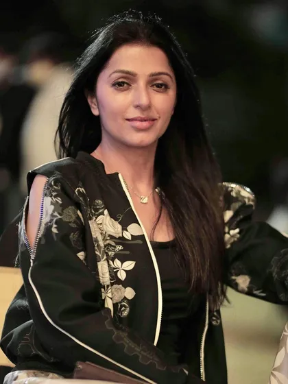 A classic portrait of actress Bhumika Chawla. My experience allows me to capture timeless and graceful photos of public figures.