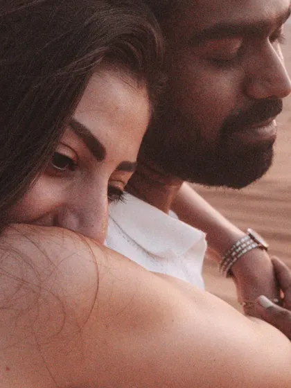 True connection is found in the quiet moments. This intimate close-up focuses on a gentle embrace, showcasing the soft, candid emotion that I strive to capture in every pre-wedding portrait.
