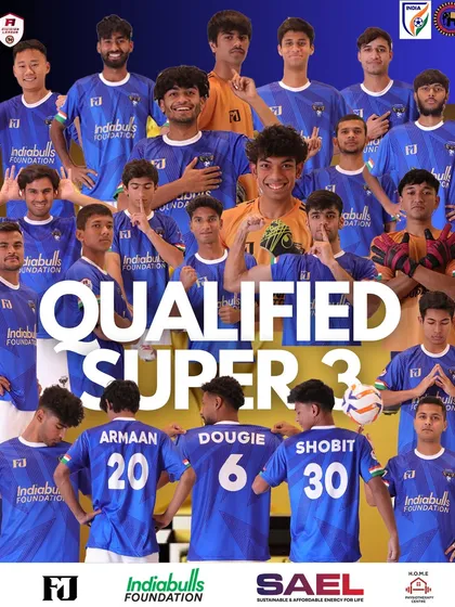 A key milestone on our way to the title. This graphic celebrates the moment our team qualified for the Super 3 stage of the league.