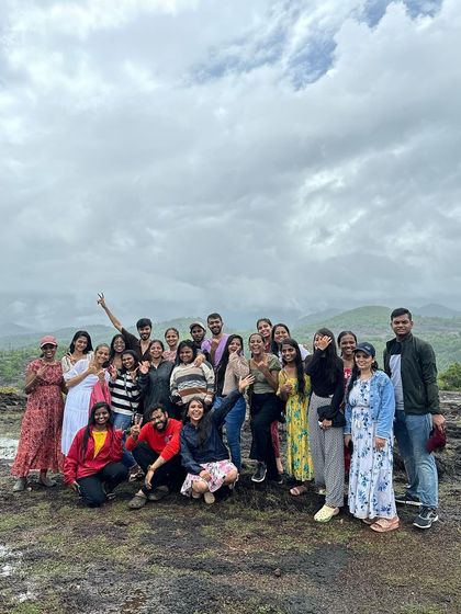 A group photo from our trip to Gokarna and surrounding areas.