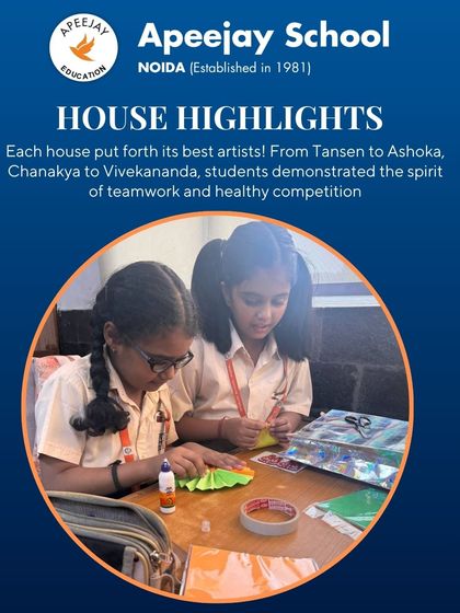 Each house put forth its best artists in the competition. From Tansen to Ashoka, students demonstrated the spirit of teamwork and healthy competition, making the event a great success.