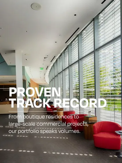 Our portfolio demonstrates a proven track record across diverse projects, from boutique spaces to large-scale commercial and public infrastructure. This extensive experience ensures we can handle complexity and deliver results.