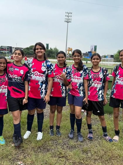 Another great team shot of our U16 and U14 girls at the Puma x Goequal tournament. The smiles and camaraderie show the strong team spirit we cultivate.
