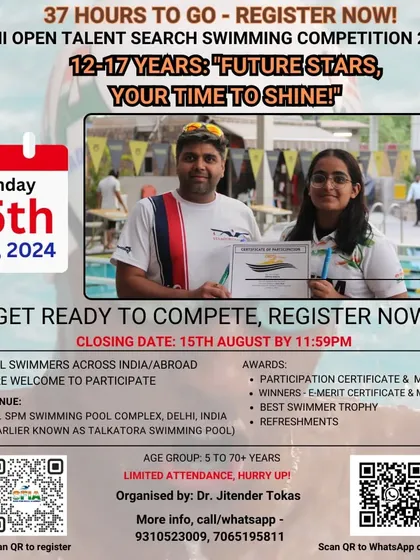 With just 37 hours left, this was the final push for our "Future Stars" aged 12-17 to register and shine at the Delhi Open.