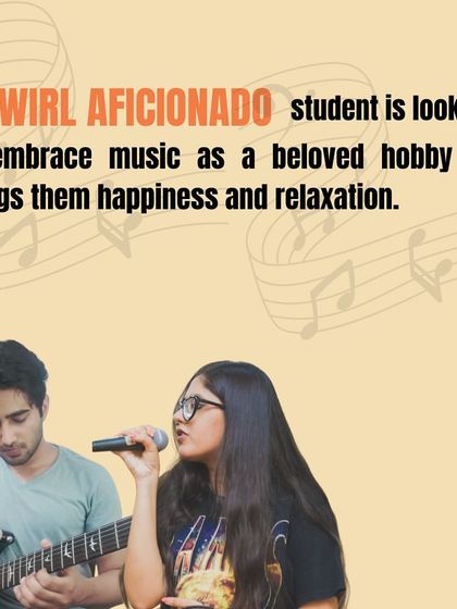 For those who love music as a hobby, our Swirl Aficionado track is all about embracing music for happiness and relaxation in a chill, supportive environment.