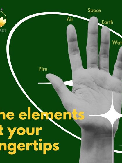 Each finger represents a natural element: Fire, Air, Space, Earth, and Water. Understanding this connection is the first step to using Mudras to balance your inner energies.