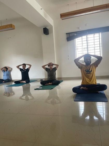 A moment from our group pranayama practice. Being in the right place at the right moment is key in both photography and yoga. I am glad we can share this practice of breath control together.
