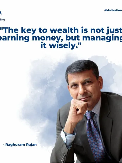 Wise words from former RBI Governor Raghuram Rajan: "The key to wealth is not just earning money, but managing it wisely." We are here to help you manage your finances and taxes with expert guidance.