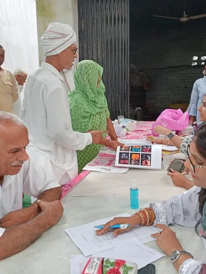 A glimpse of the bustling activity at our community medical camp. It's incredibly fulfilling to see so many people benefit from the free consultations and health checks.