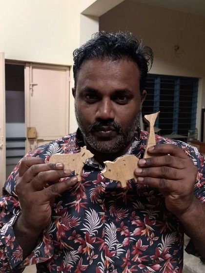 More of Ajesh's animal creations. Using a jigsaw, you can create almost any shape you can imagine, from farm animals to exotic creatures.