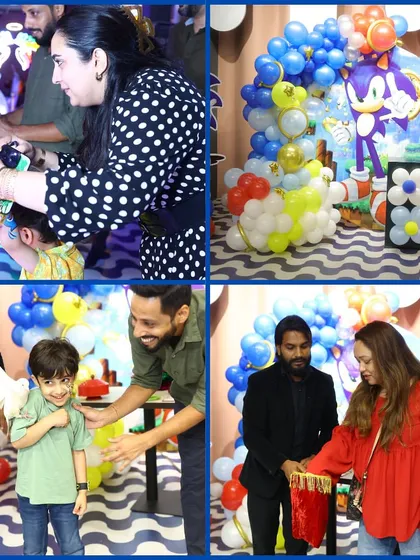 A magical moment from a Sonic the Hedgehog themed party! The kids were thrilled by the live magic show, complete with a surprise dove appearance.