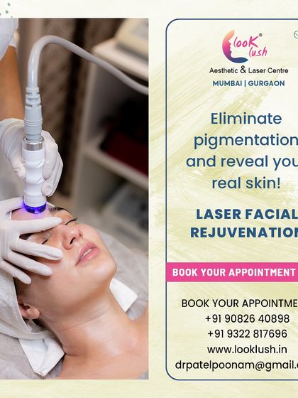 Laser Facial Rejuvenation is a powerful tool to eliminate pigmentation and reveal your real skin. This treatment helps firm the skin, treat fine lines, sun spots, and vascular lesions by stimulating collagen growth for a renewed complexion.