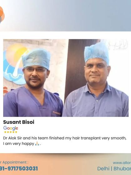 A smooth hair transplant experience is my goal for every patient. I am happy that Susant Bisoi felt his procedure was completed smoothly and that he is very happy with the process.